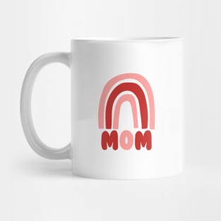 Mom - Red Rainbow Mug